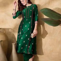 Floral Straight Kurta Set-image-98