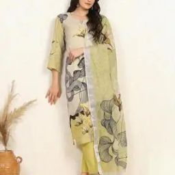 Women Floral Unstitched Dress Material-image-47