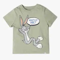 Boys Bunny Print Relaxed Fit Crew-Neck T-Shirt-image-19