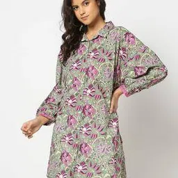 Women Floral Print Tunic-image-11