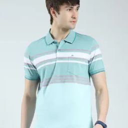 Men Striped Regular Fit Polo T-Shirt-image-53
