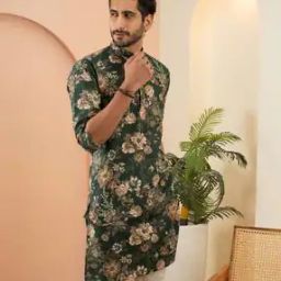 Men Floral Long Kurta-41