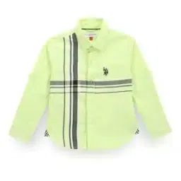 Boys Striped Shirt with Spread Collar-image-18