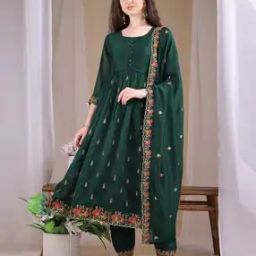 Women Embroidered Anarkali Kurta Set-20