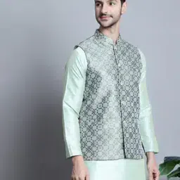 Printed Nehru jacket-picture-2