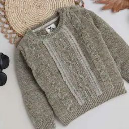 Girls Self-design Sweater Dress-39
