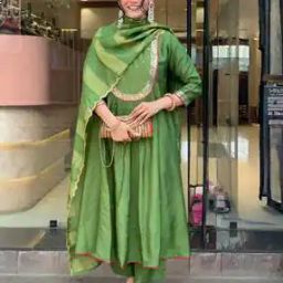 Women Embroidery Flared Kurta Set-image-56