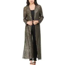 Embellished Open-Front Shrug-40