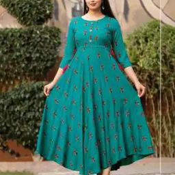Women Floral Print Anarkali Kurti-picture-15
