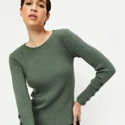 Ribbed Round-Neck Pullover-47