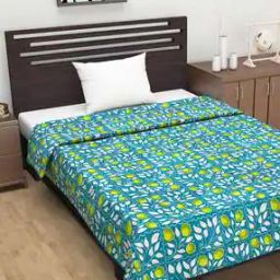 100% Cotton 120 GSM Abstract Print Single Bed AC Dohar Quilt Blanket-3