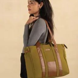 Women Colour-Block Tote Bag-image-5