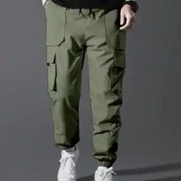 Men Relaxed Fit Cargo Pants-image-13