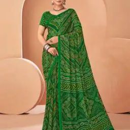 Women Ethnic Motif Design Lace Saree-image-44