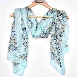 Printed Stole with Thin Borer-image-13