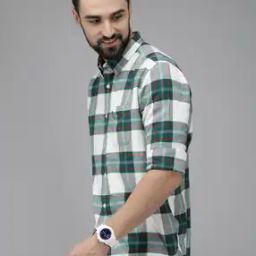 Men Checked Slim Fit Shirt-image-34