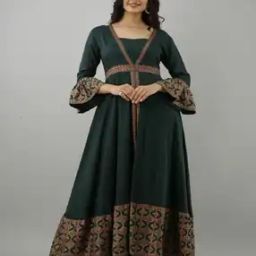 Women Paisley Pattern A-Line Dress-image-65