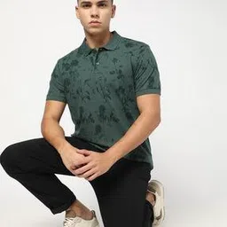 All Over Print Polo Neck T-Shirt-image-79