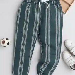 Boys Striped Joggers with Drawstring Waist-picture-3