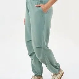 Women Straight Joggers with Elasticated Waist-image-5