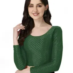 ss sanket synthetics Women Embellished Slip-on Blouse-picture-43