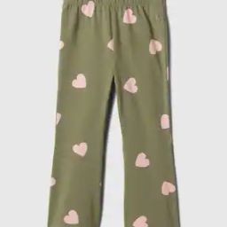 Girls Floral Print Mid-Rise Flared Leggings-picture-21