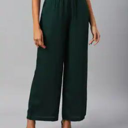 Ankle-Length Palazzos with Elasticated Waistband-picture-34