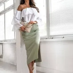 divawalk Men Ribbed Pencil Skirt with Side-Slit-picture-37