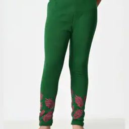  Girls Ankle Length Floral Leggings-image-78