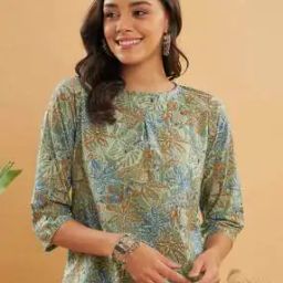 Floral Print Round-Neck Top-image-33