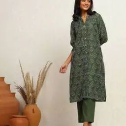 Women Printed Kurta & Palazzos Set-image-13