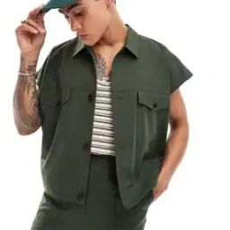 Men Oversized Trucker Jacket-picture-24