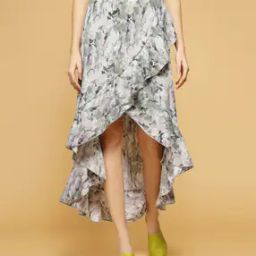 Women Printed Wrap Skirts-13