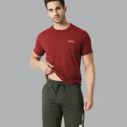 Sport Camo Print & Drawstring Waist Knit Shorts-image-34