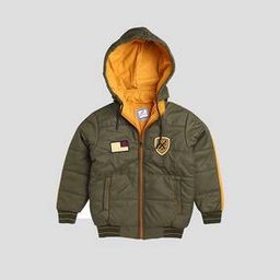 Quilted Bomber Jacket with Hood-image-77