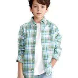 Boys Spread Collar Relaxed Fit Shirt-33