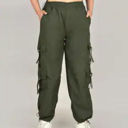 Women  Baggy Fit Cargo Pants-image-24