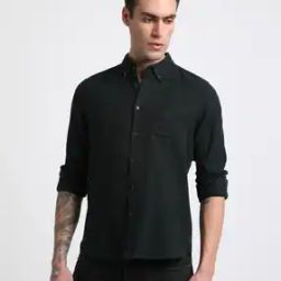 the bear house Men Slim Fit Shirt with Patch Pocket-picture-6