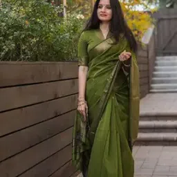 Woven Cotton Designer Saree-image-0