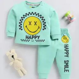 Infants Graphic Print Cotton Sweatshirt & Joggers Set-picture-13