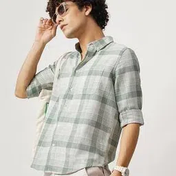 british club Men Plaid Check Regular Fit Shirt-picture-28