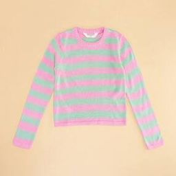 Girl Striped Slip-On Pullover-45