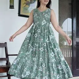 mintmarie Women Floral Print Tiered Dress-picture-37
