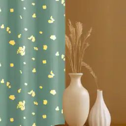 Printed Eyelets Door Curtain-12