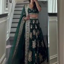 Women Embroidery Lehenga Choli Set With Dupatta-image-16