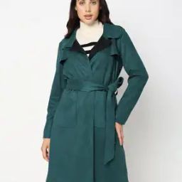 Women Trench Coat with Tie-Up Belt-image-99