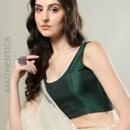 Women Round-Neck Side-Open Blouse-image-65