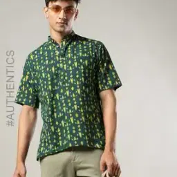 Handblock Print Hand Dyed Nashpal Double Dabu Cotton Short Kurta-image-94