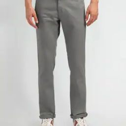 Men Patterned Slim Fit Flat-Front Chinos-image-75