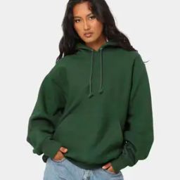 Women Oversized Fit Hoodie with Kangaroo Pocket-image-46